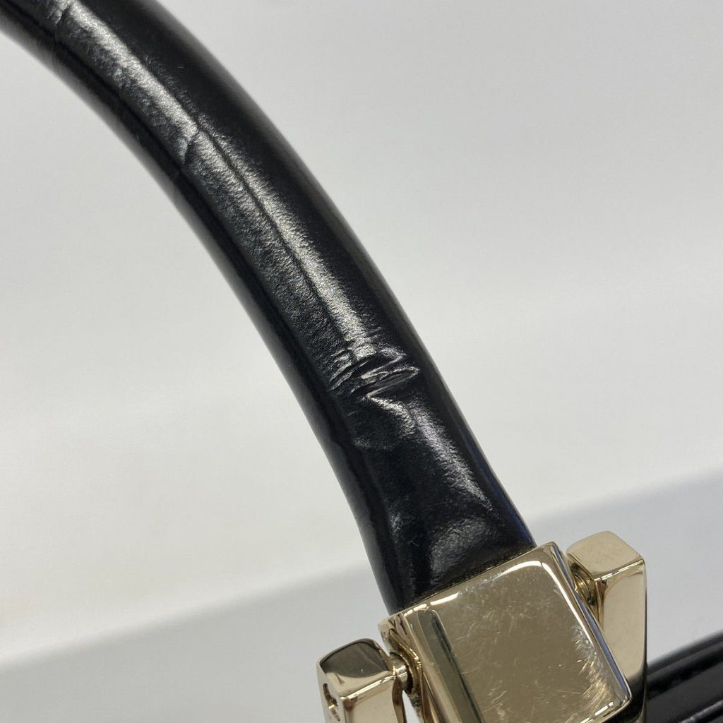 Gucci Handbag 001 Leather Black Champagne Gold — view 8