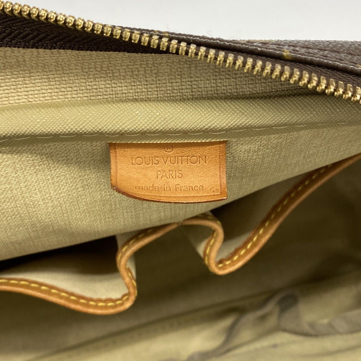 Louis Vuitton Handbag Monogram Deauville Brown — view 5