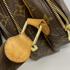 Louis Vuitton Shoulder Bag Monogram Reporter GM Brown — view 9