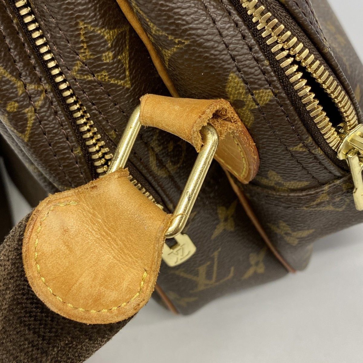 Louis Vuitton Shoulder Bag Monogram Reporter GM Brown — view 9