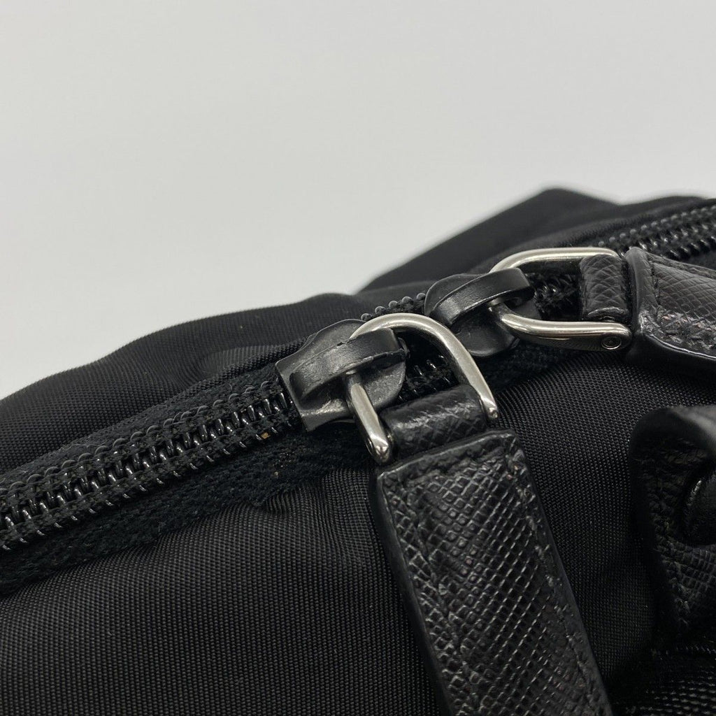 Prada Backpack Tessuto Nylon Black Silver — view 9