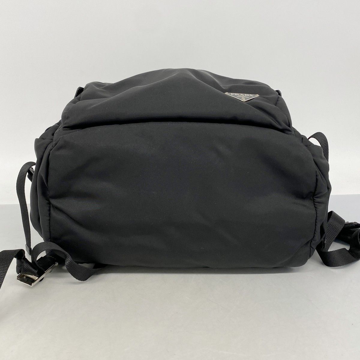 Prada Backpack Tessuto Nylon Black Silver — view 3