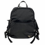 Prada Backpack Tessuto Nylon Black Silver