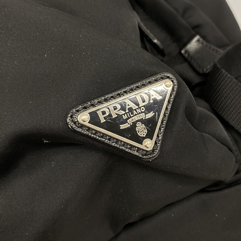 Prada Backpack Tessuto Nylon Black Silver — view 7