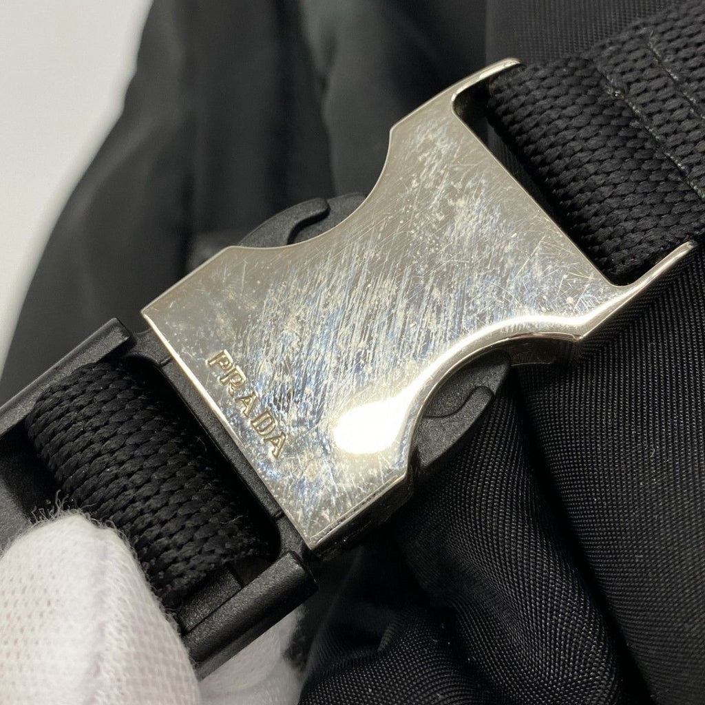 Prada Backpack Tessuto Nylon Black Silver — view 6