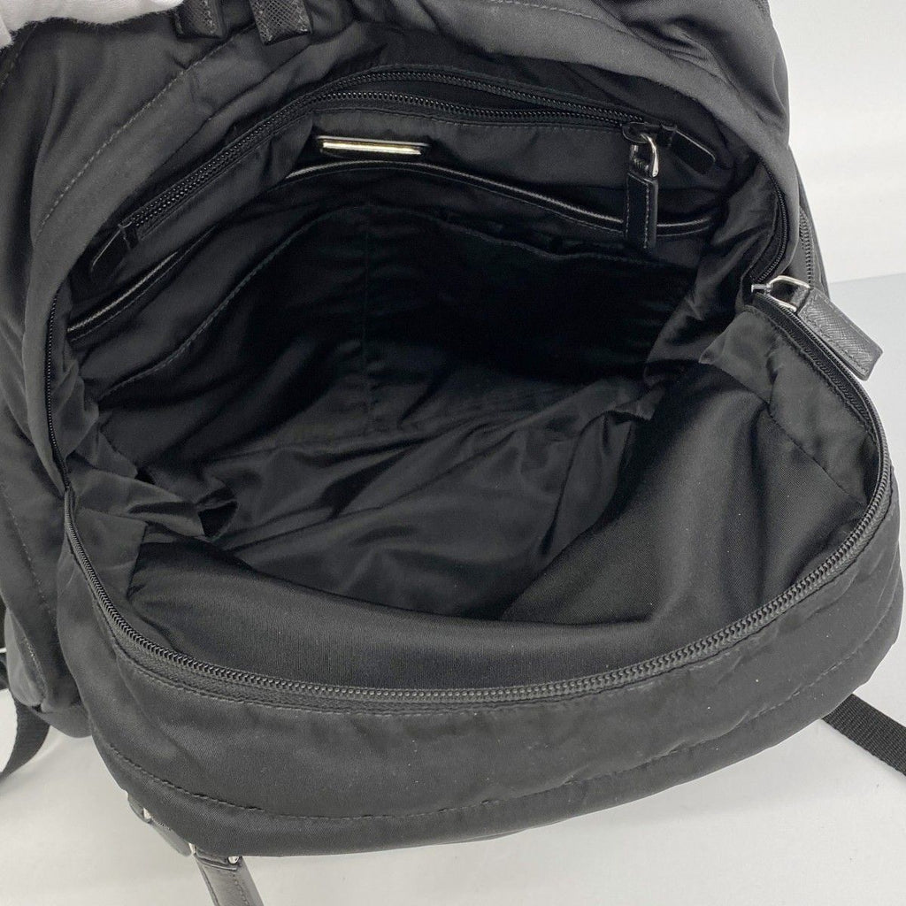 Prada Backpack Tessuto Nylon Black Silver — view 4