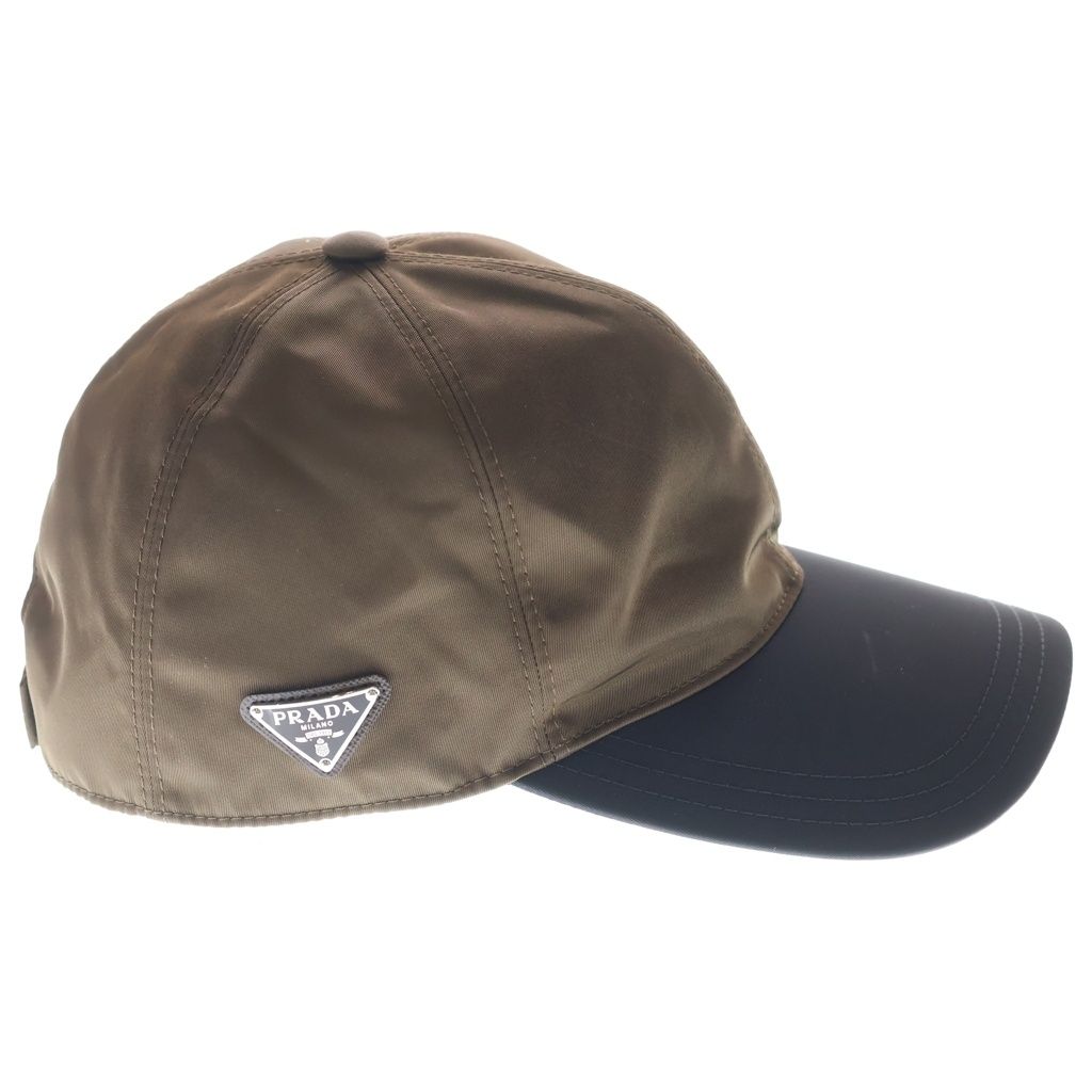 Prada Re-Nylon Side 6 Panel Cap Brown — view 3