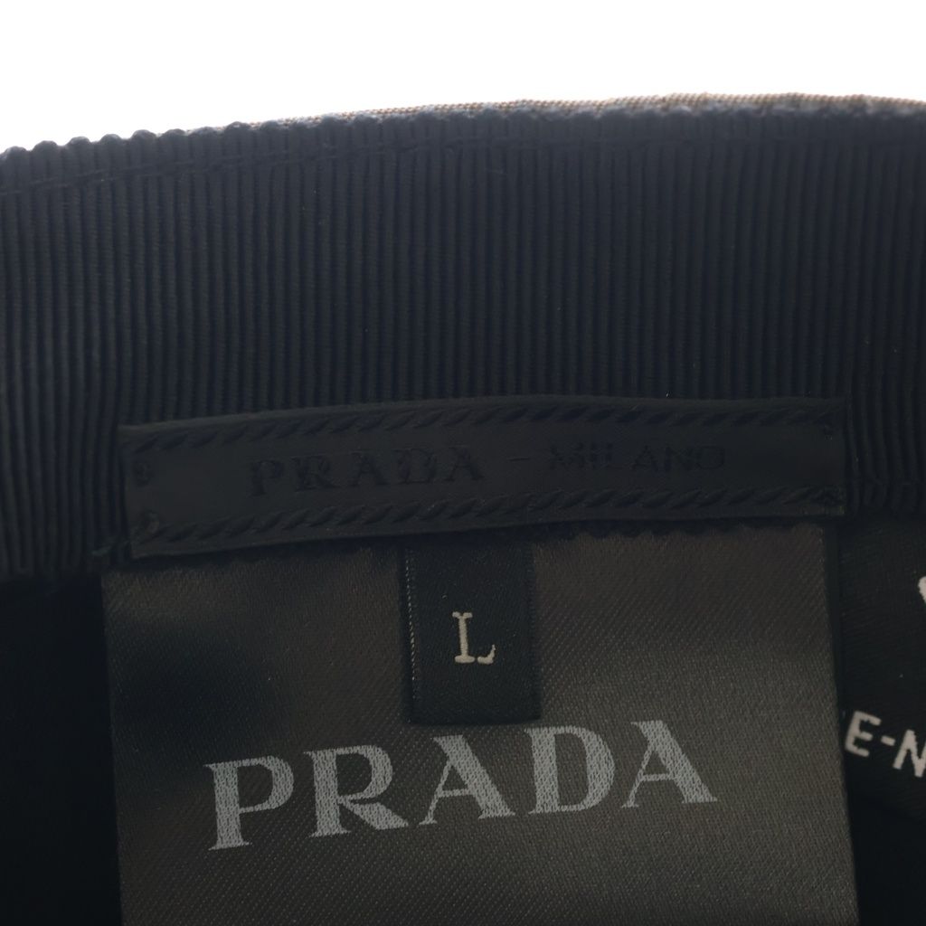 Prada Re-Nylon Side 6 Panel Cap Brown — view 7