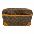 Louis Vuitton Clutch Monogram Compiegne 28 Brown