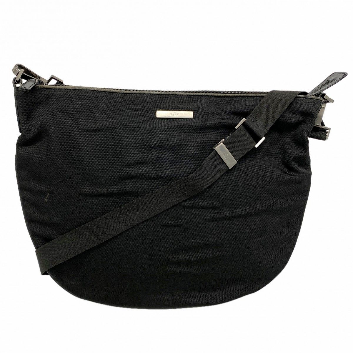 Gucci Shoulder Bag 001 Canvas Black Silver