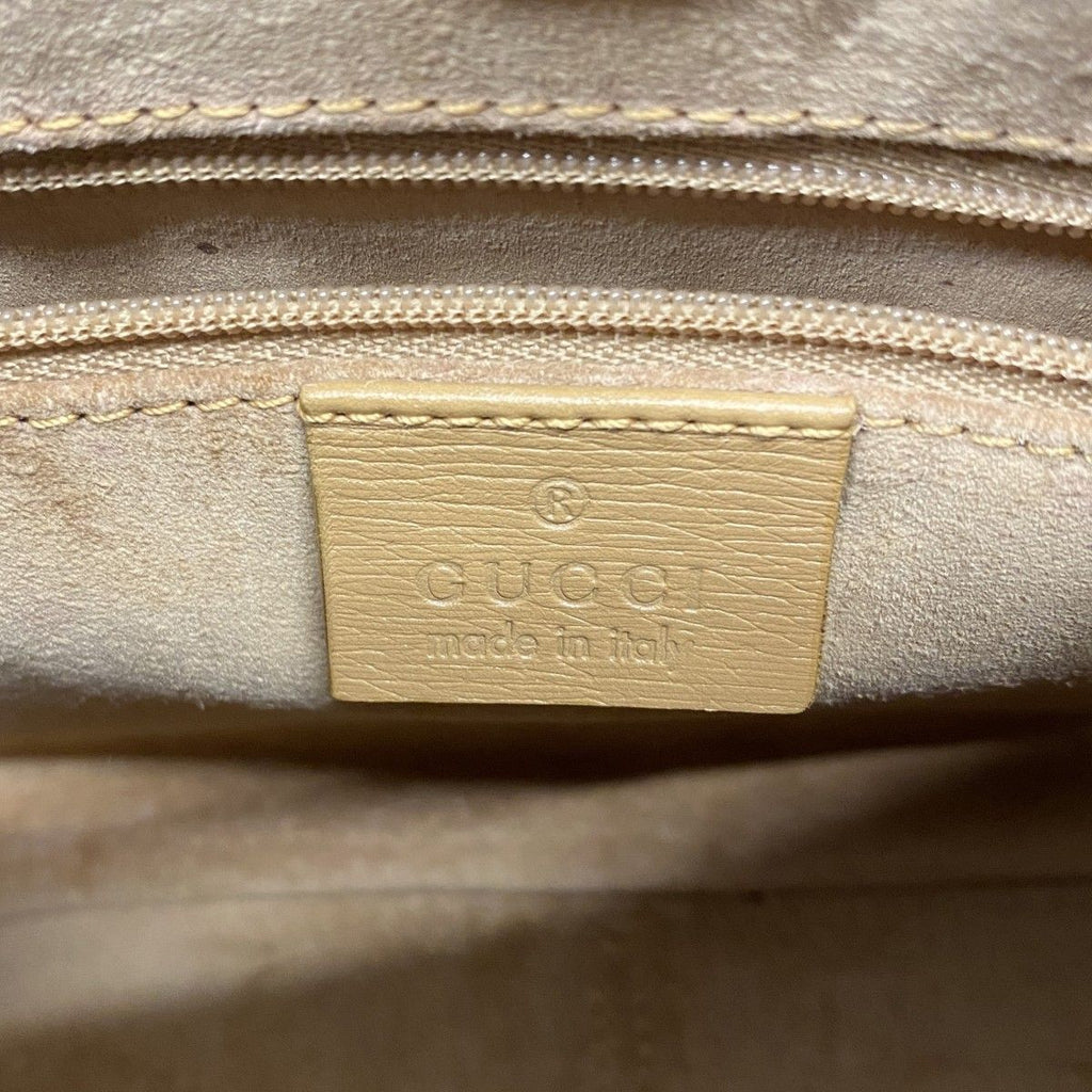 Gucci Handbag Bamboo 001 Leather Beige Silver — view 5