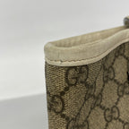 Gucci Tote GG Supreme Brown Beige Silver — view 8