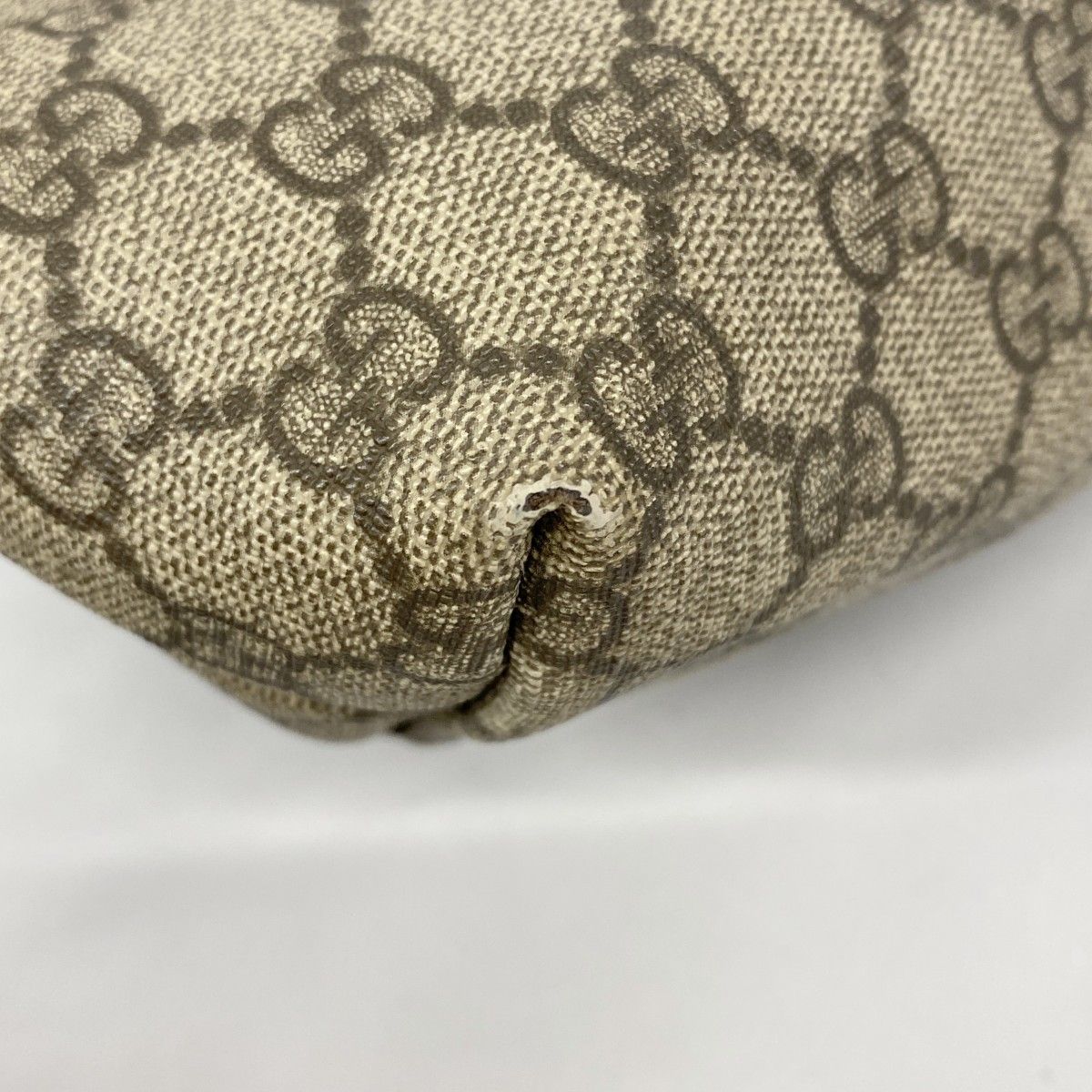 Gucci Tote GG Supreme Brown Beige Silver — view 7
