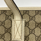 Gucci Tote GG Supreme Brown Beige Silver — view 9