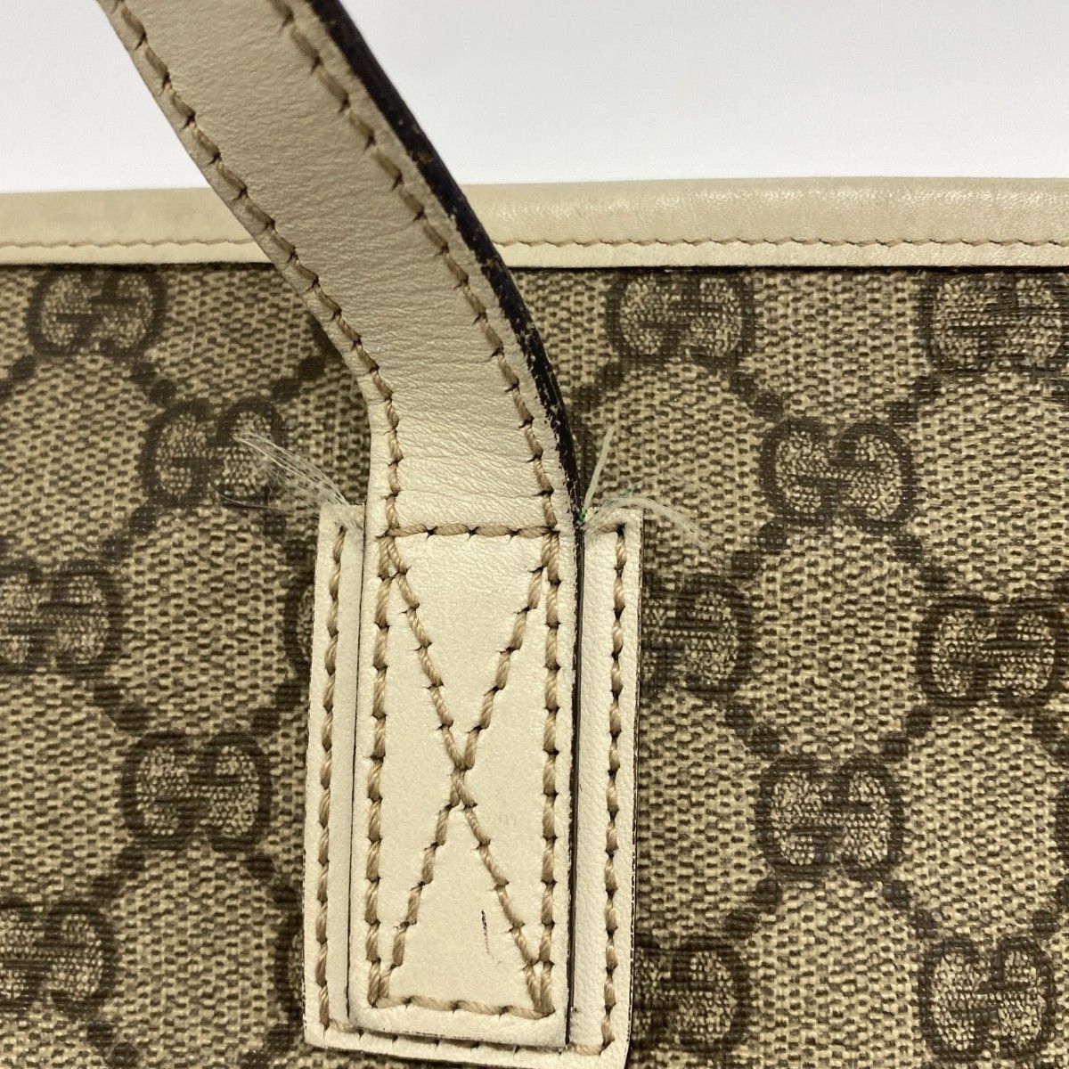 Gucci Tote GG Supreme Brown Beige Silver — view 9