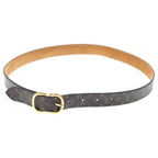 Louis Vuitton Monogram Ceinture Leather Belt Brown 80 32 Gold