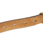 Louis Vuitton Monogram Ceinture Leather Belt Brown 80 32 Gold — view 6