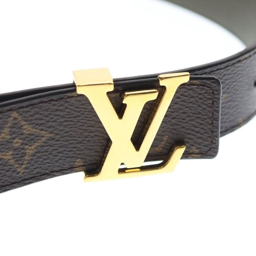 Louis Vuitton Ceinture Reversible Belt Khaki Monogram Gold — view 4
