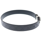 Gucci Interlocking Leather Belt Brown Silver — view 4