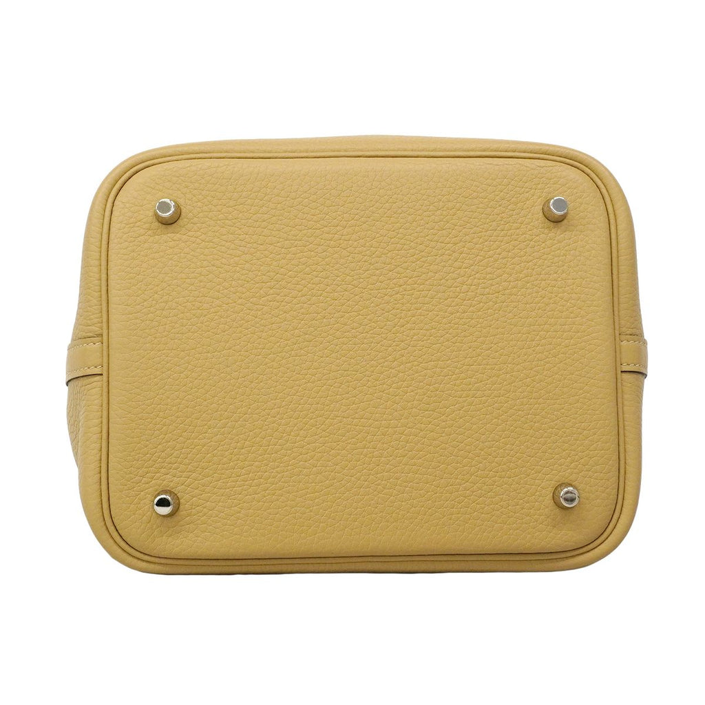 Hermes Tote Picotin Lock MM Taurillon Trench Silver — view 3