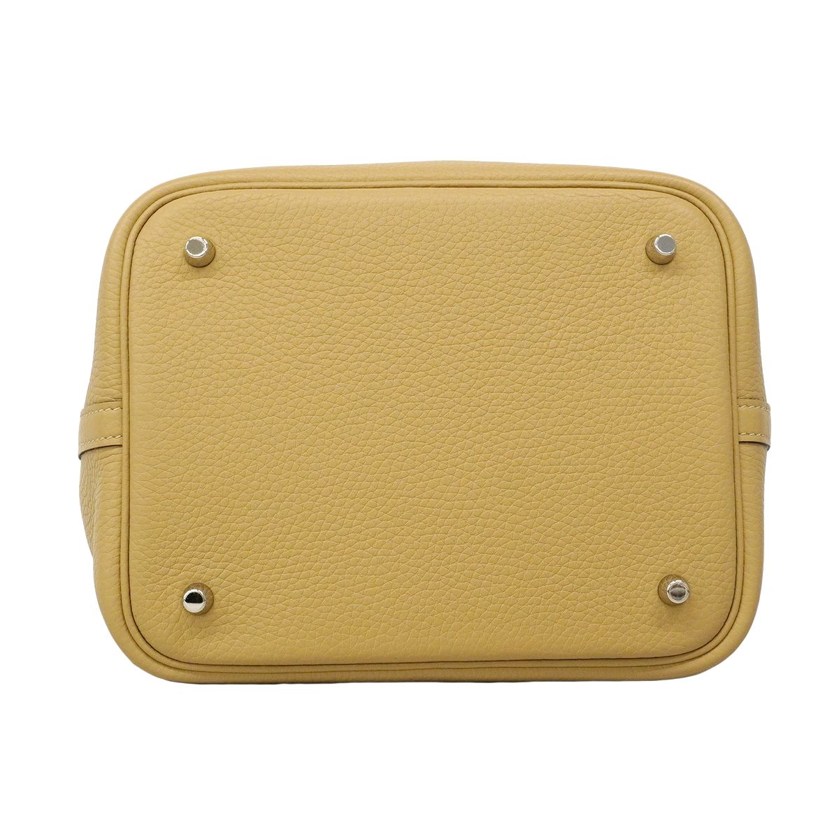 Hermes Tote Picotin Lock MM Taurillon Trench Silver — view 3
