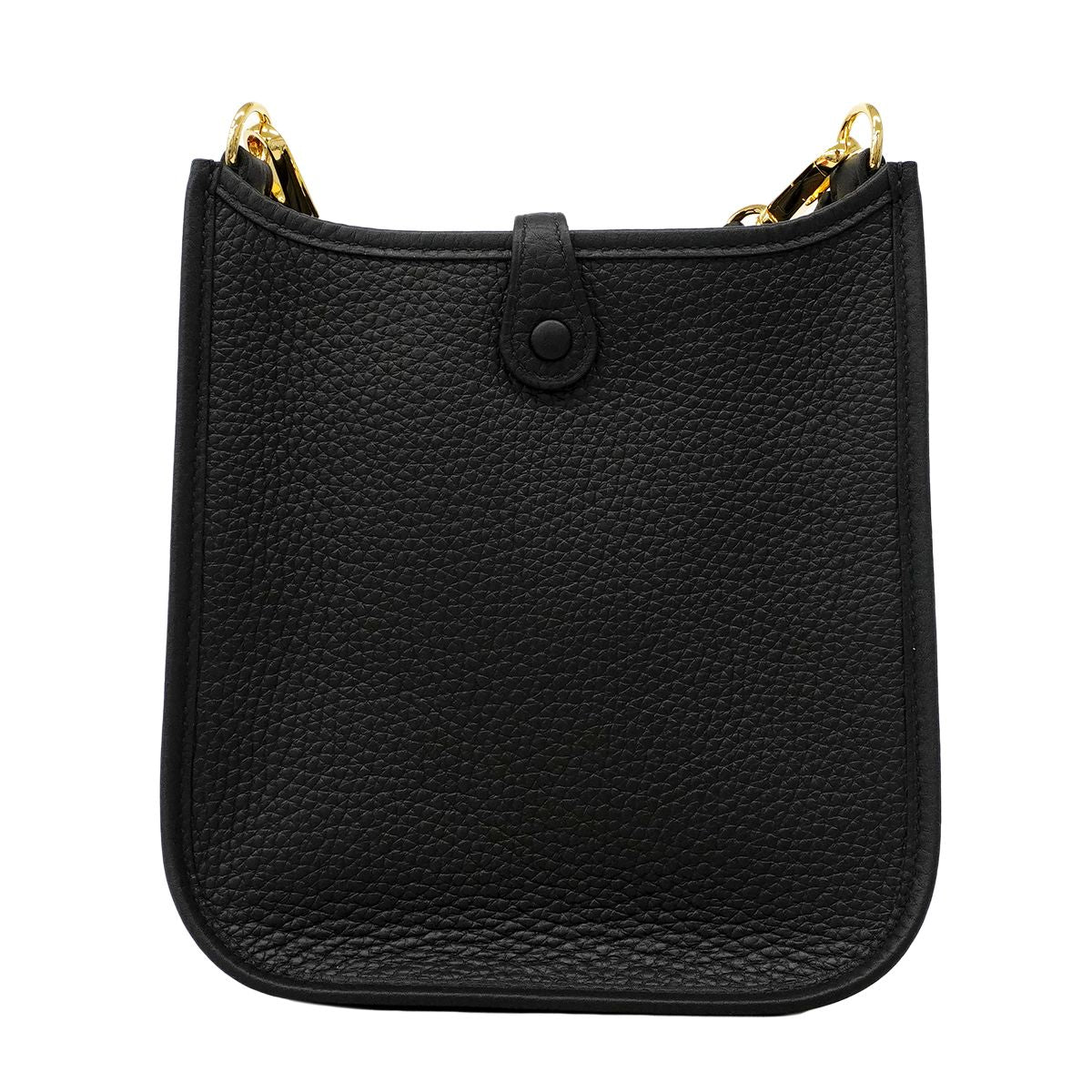 Hermes Pochette Evelyne TPM Taurillon Black Gold Handbag — view 6