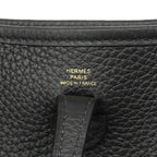Hermes Pochette Evelyne TPM Taurillon Black Gold Handbag — view 5