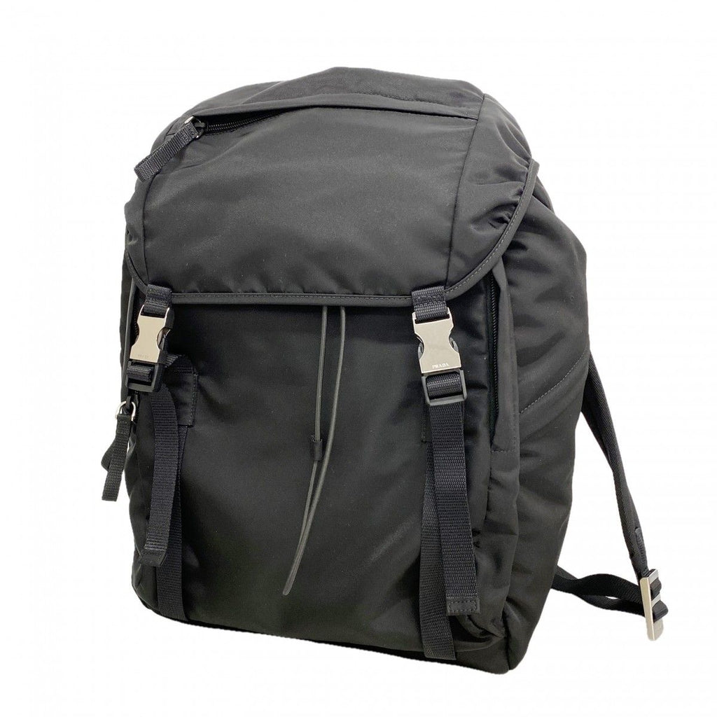 Prada Backpack Tessuto Nylon Black Silver