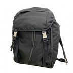 Prada Backpack Tessuto Nylon Black Silver