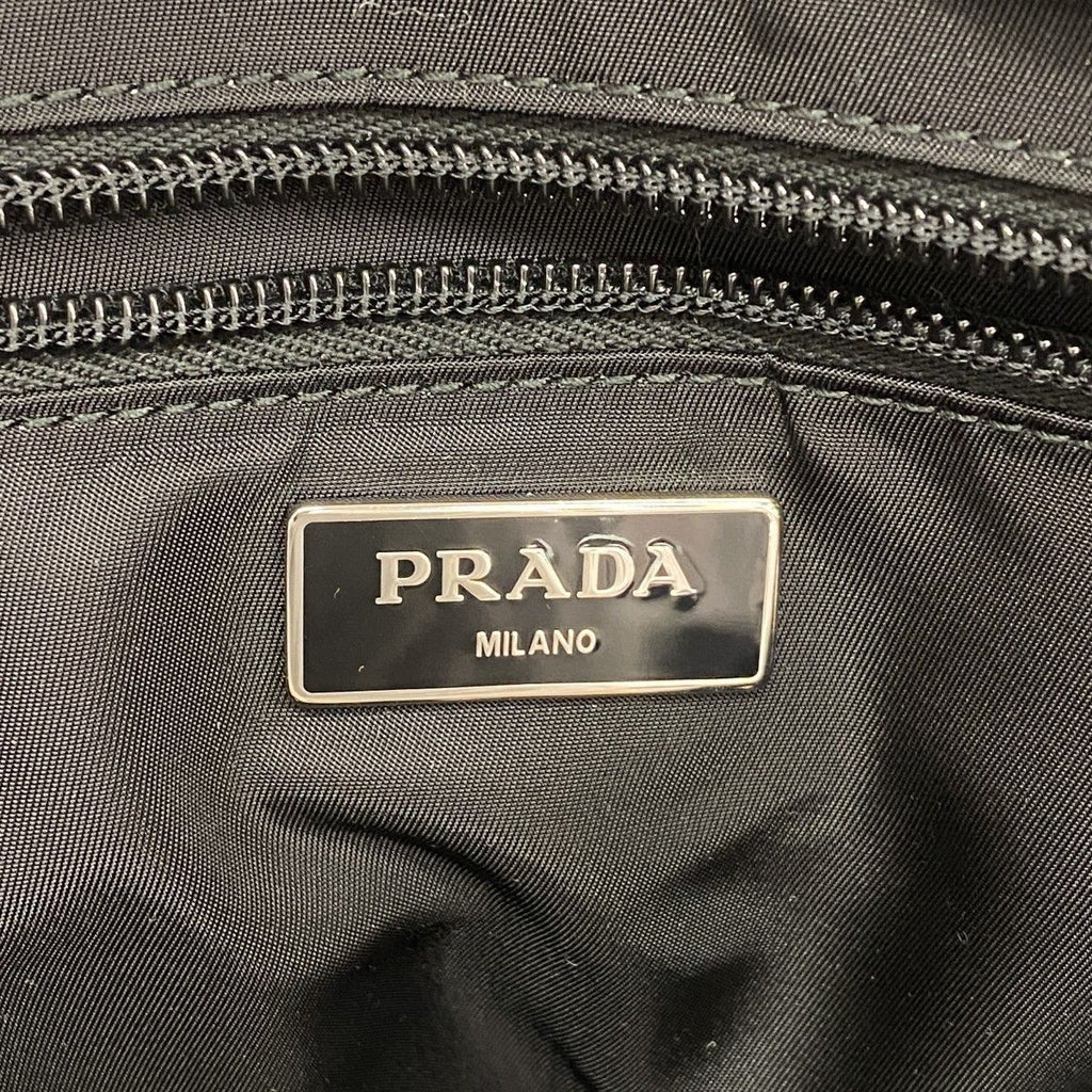 Prada Backpack Tessuto Nylon Black Silver — view 5