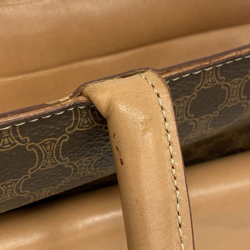 Celine Tote Macadam Brown Gold — view 8