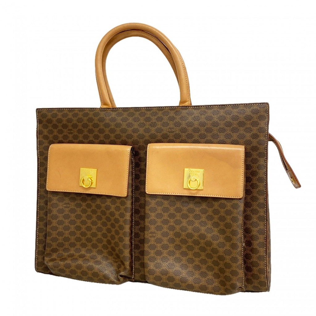 Celine Tote Macadam Brown Gold