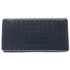 Bottega Veneta Intrecciato Light Tourmaline Bifold Wallet Navy — view 2