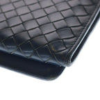 Bottega Veneta Intrecciato Light Tourmaline Bifold Wallet Navy — view 5