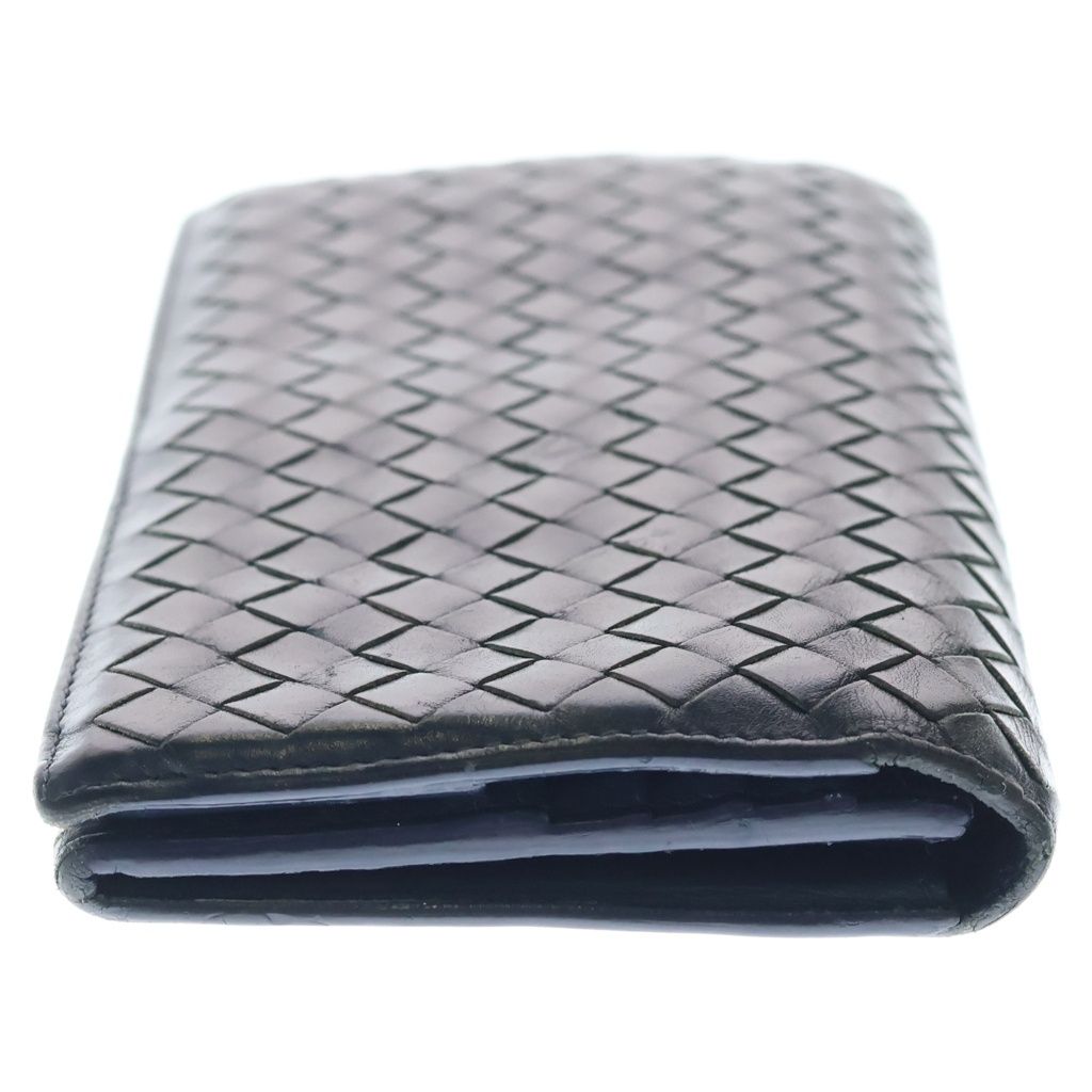 Bottega Veneta Intrecciato Light Tourmaline Bifold Wallet Navy — view 3