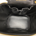 Chanel Vanity Bag Caviar Leather Black Gold — view 4