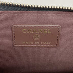 Chanel Coin Case Quilted Caviar Leather Black Champagne Gold — view 4