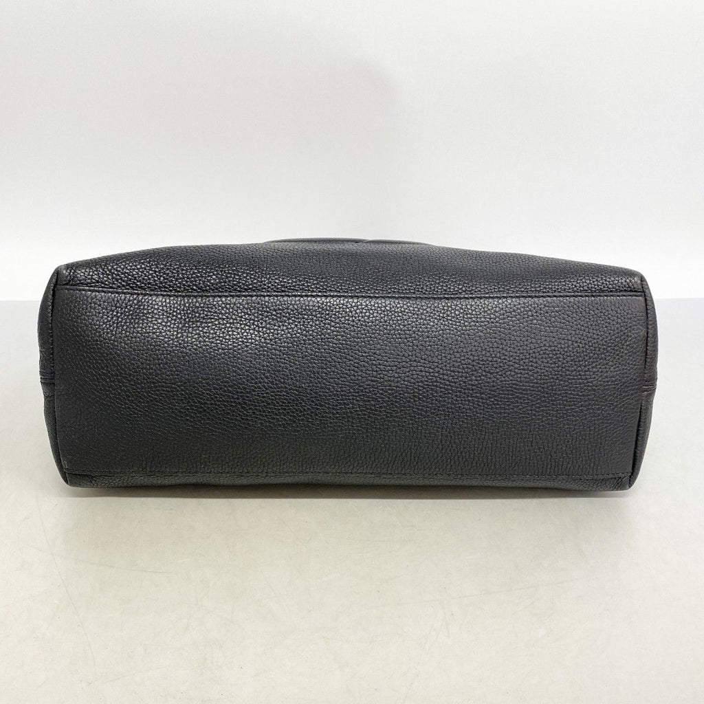 Gucci Shoulder Bag Soho Leather Black Champagne Gold — view 3
