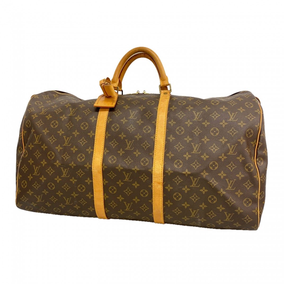Louis Vuitton Boston Bag Monogram Keepall 60 Brown