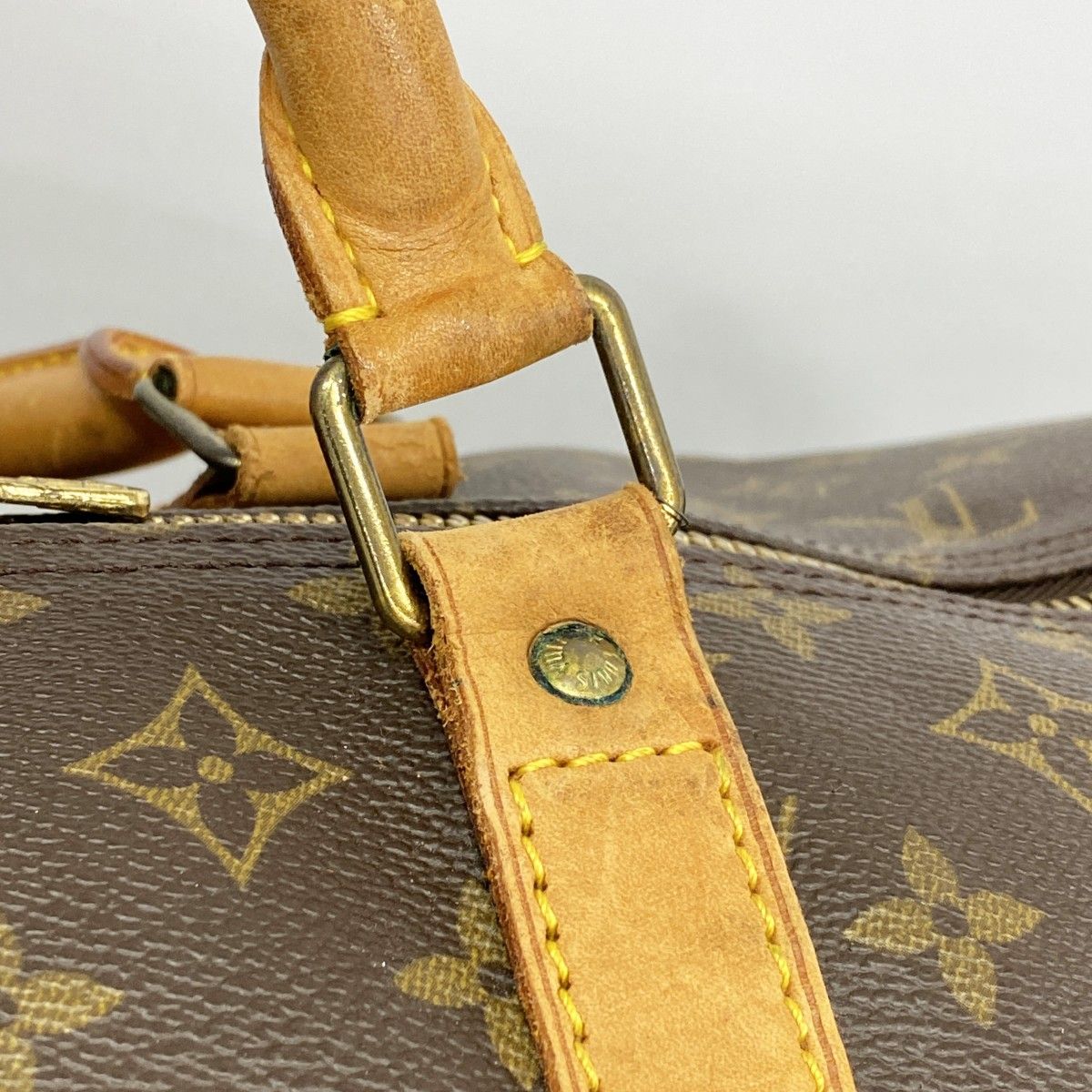 Louis Vuitton Boston Bag Monogram Keepall 60 Brown — view 9