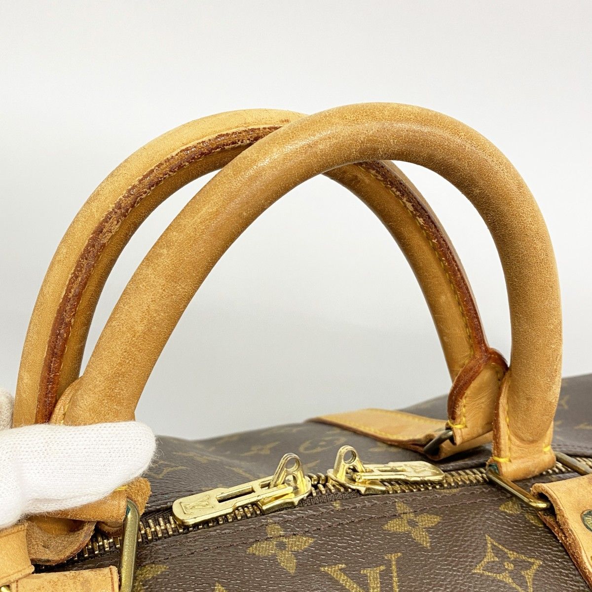 Louis Vuitton Boston Bag Monogram Keepall 60 Brown — view 7