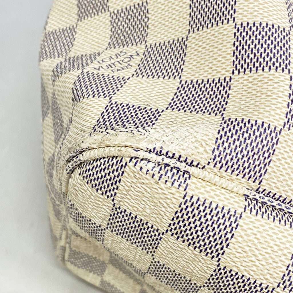 Louis Vuitton Tote Damier Azur Neverfull MM White — view 7