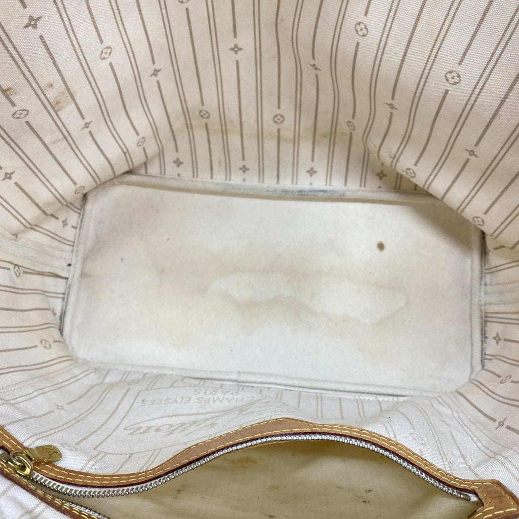 Louis Vuitton Tote Damier Azur Neverfull MM White — view 4
