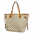 Louis Vuitton Tote Damier Azur Neverfull MM White