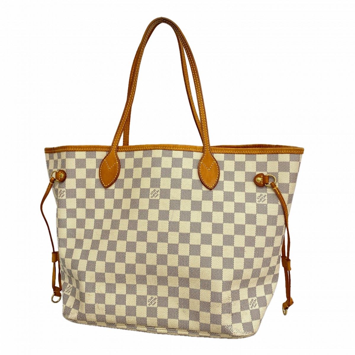 Louis Vuitton Tote Damier Azur Neverfull MM White