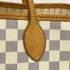 Louis Vuitton Tote Damier Azur Neverfull MM White — view 9