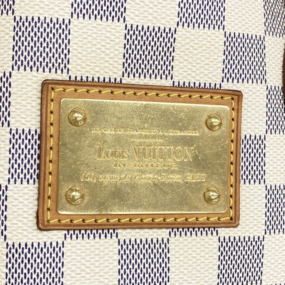 Louis Vuitton Tote Damier Azur Hampstead PM White — view 8