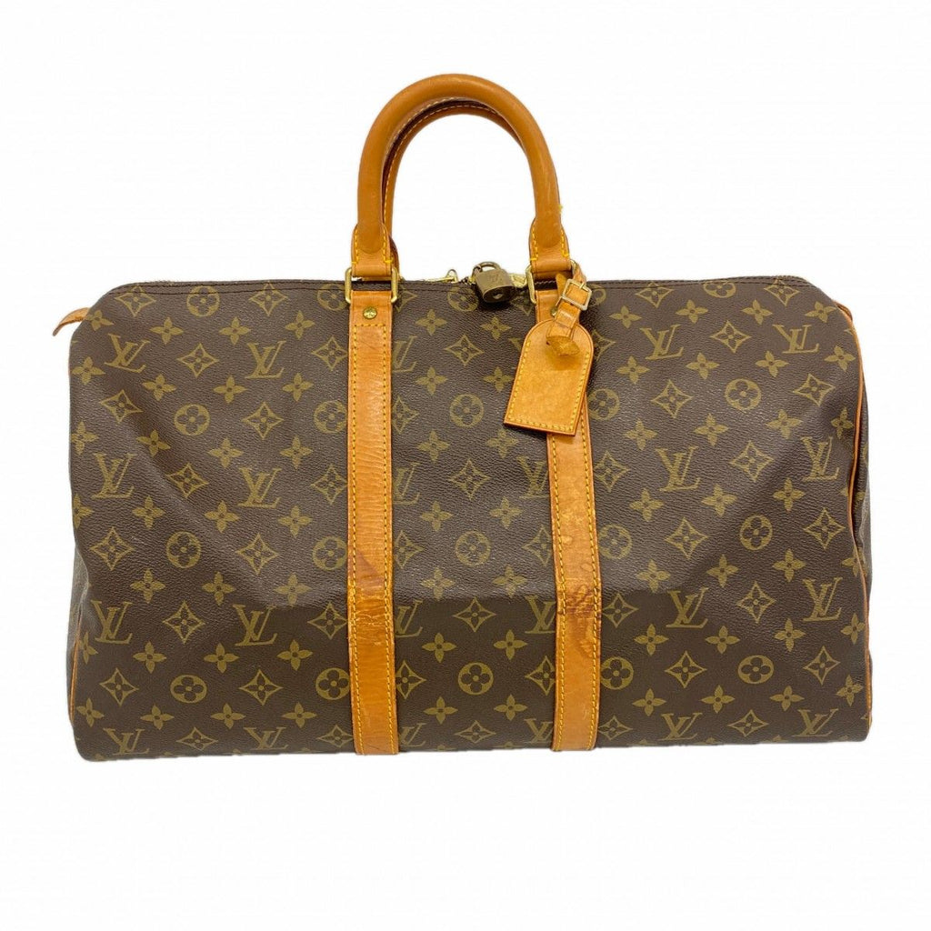 Louis Vuitton Boston Bag Monogram Keepall 45 Brown