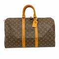 Louis Vuitton Boston Bag Monogram Keepall 45 Brown