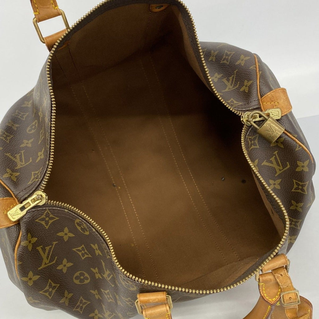 Louis Vuitton Boston Bag Monogram Keepall 45 Brown — view 4